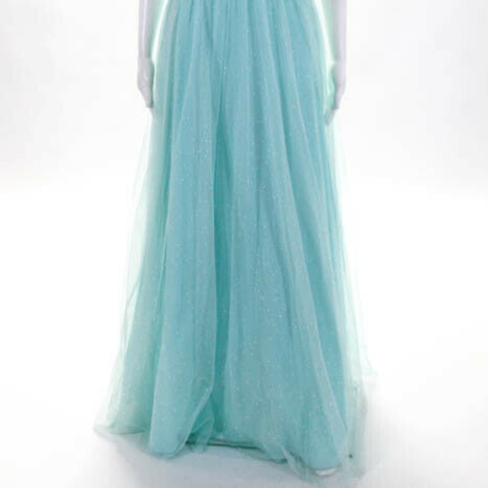 City Lights Mint jewel Rhinestone Sweetheart Gown - Picture 2 of 8